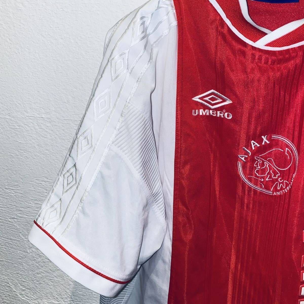 送料無料 99-01年 AJAX アヤックス UMBRO ビンテージ ユニホーム 90s 希少 アンブロ ゲームシャツ supreme  diaspora beams adidas palace