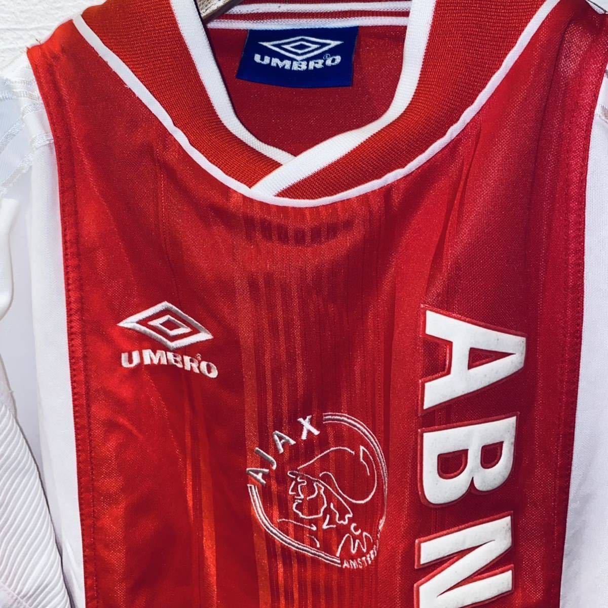 送料無料 99-01年 AJAX アヤックス UMBRO ビンテージ ユニホーム 90s 希少 アンブロ ゲームシャツ supreme  diaspora beams adidas palace