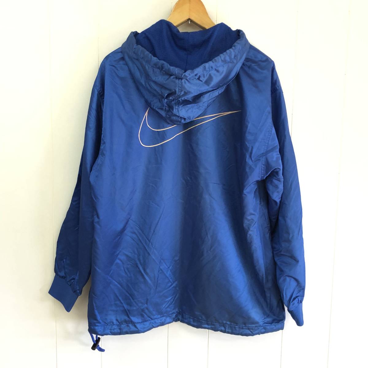 s NIKE ナイキ アノラックナイロンジャケット M ブルー