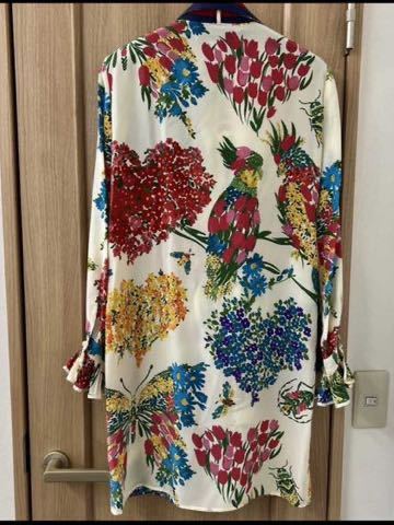未使用タグ付き】GUCCI ワンピース 453016 シャツワンピース 花 未使用タグ付き】GUCCI ワンピース 453016 シャツワンピース 花
