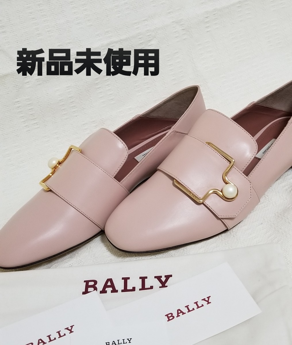 未使用☆BALLY ローファー グログランリボン ARIANNA.O 24.0㎝-