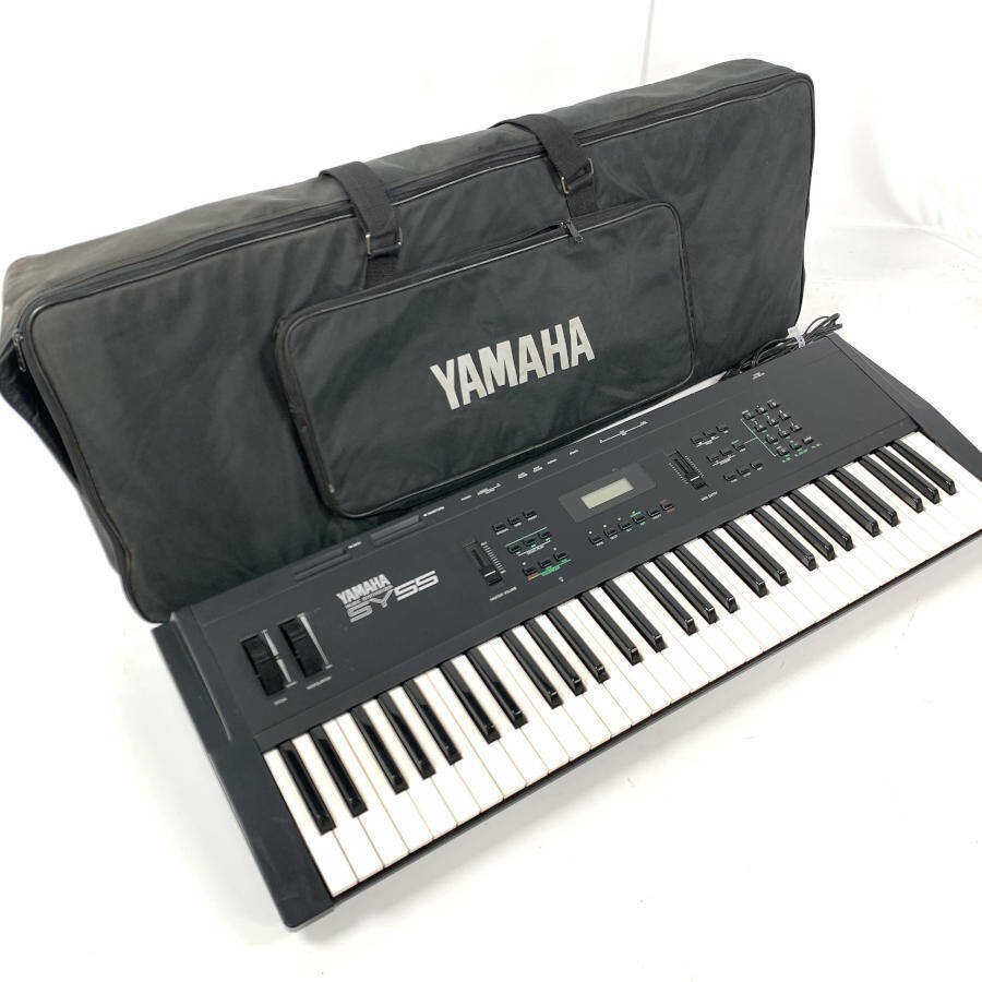 YAMAHA シンセサイザー SY55 ソフトケース付き Yahoo!オークション - YAMAHA ヤマハ SY55 シンセサイザー