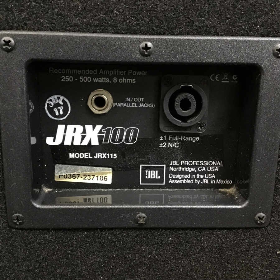 Yahoo!オークション - JBL JRX100 JRX115 スピーカー 出力音確認 Yahoo!オークション - JBL JRX100 JRX115 スピーカー 出力音確認