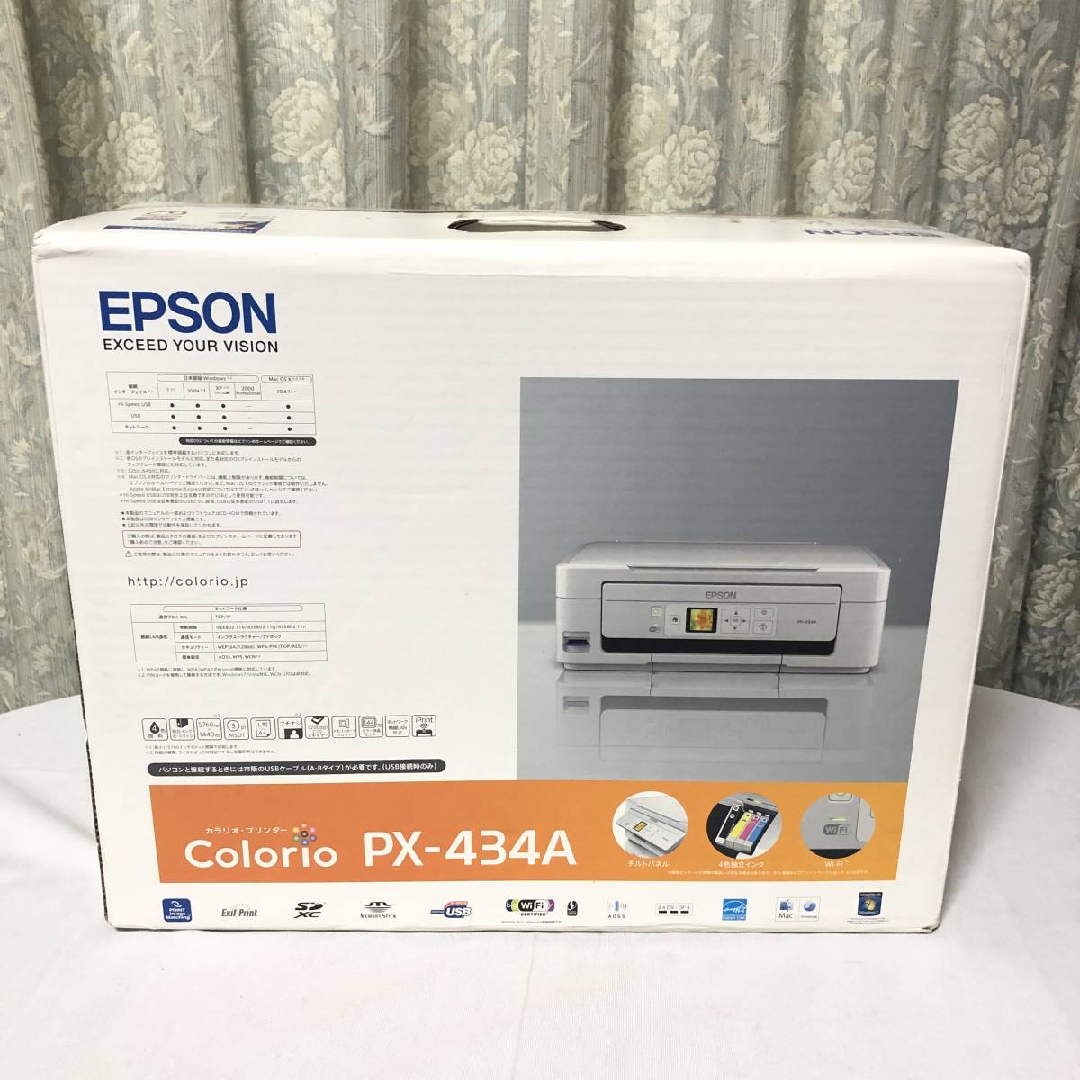 未使用品】 EPSON「PX-434A」 エプソン A4 インクジェット プリンター 複合機 カラリオ Colorio 