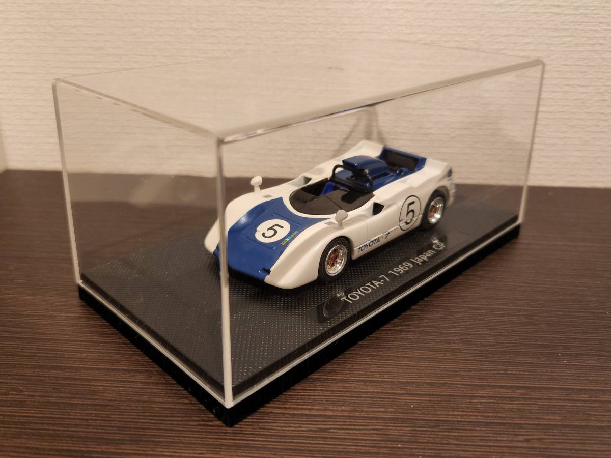 エブロ 1/43 トヨタ 7 1969 日本GP No.5 ホワイト/ダークブルー_画像5