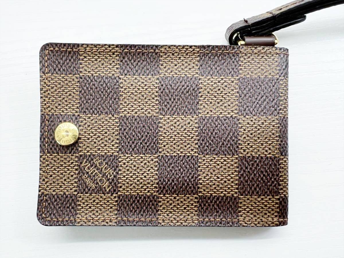 美品 Louis Vuitton ルイヴィトン ダミエ ポルトカルトID パス 美品 Louis Vuitton ルイヴィトン ダミエ ポルトカルトID パス