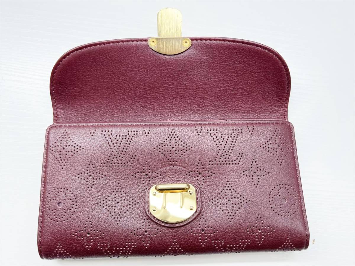 未使用保管 美品 Louis Vuitton ルイヴィトン マヒナ ポルトフォイユ