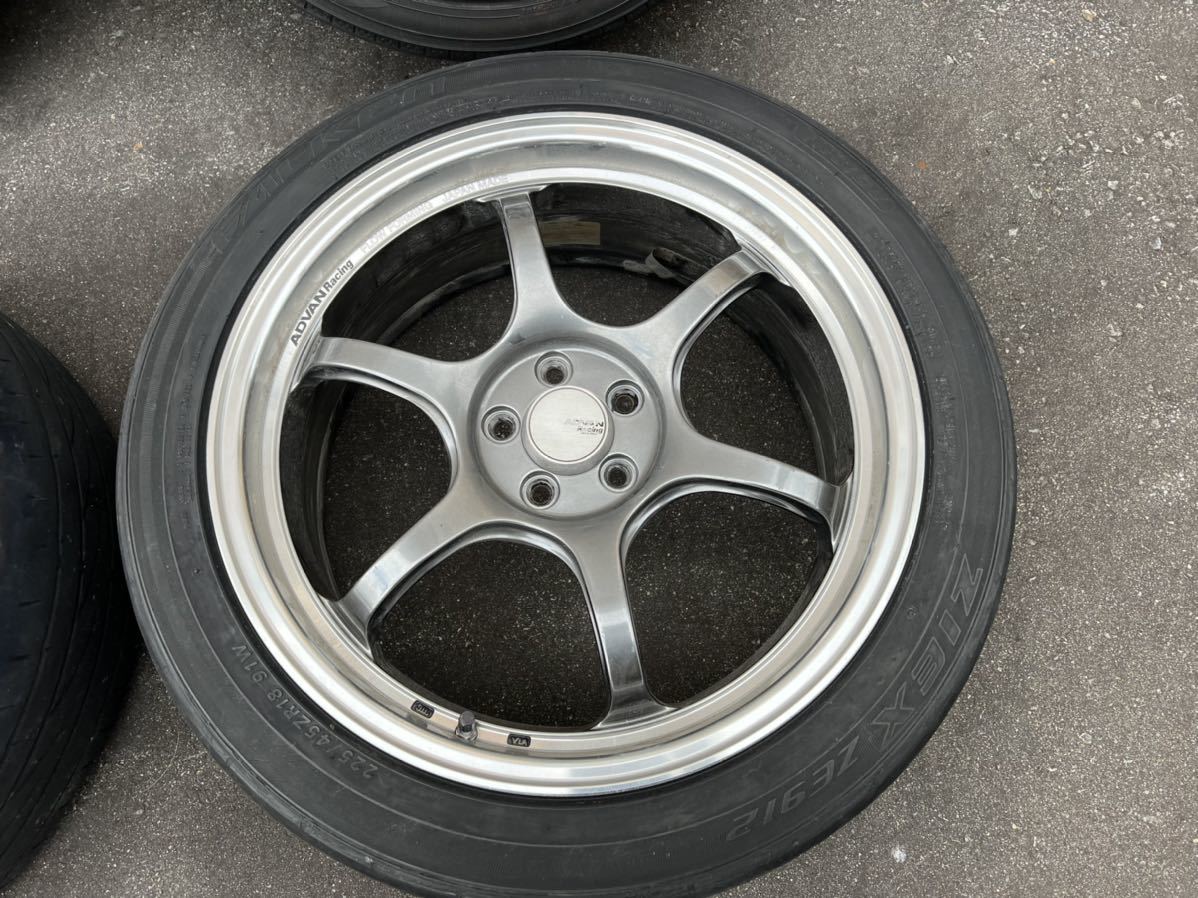 メール便対応! advan racing rg-d2 5h100 18 7.5j 50 4本通し - 通販
