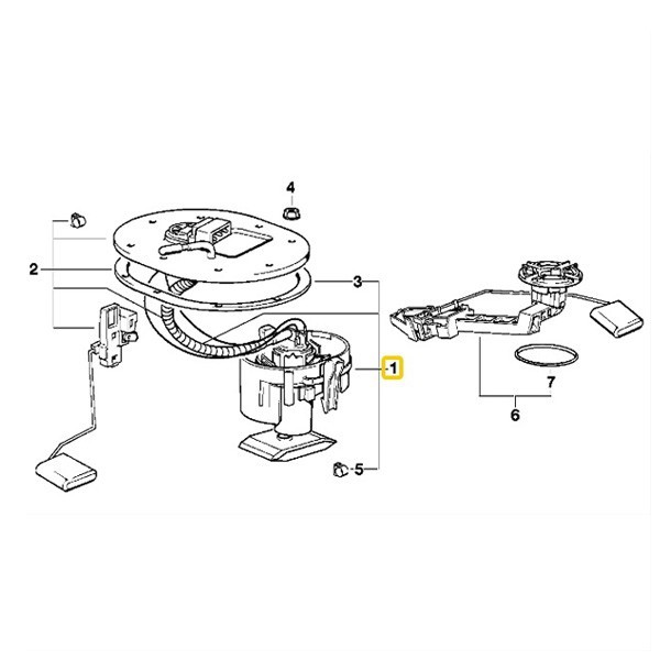 BMW 7シリーズ E38 燃料ポンプ フューエルポンプ 16141183947_画像2