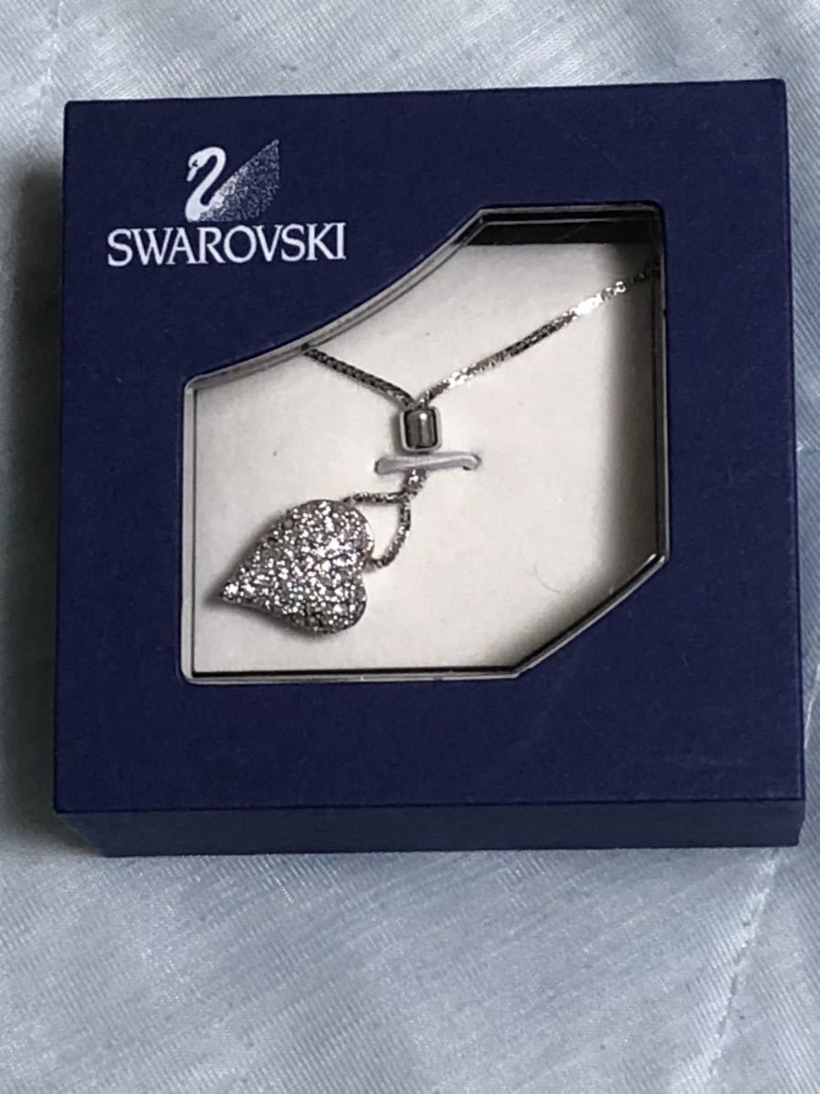  「未使用品」SWAROVSKI スワロフスキー ネックレス ハート_画像1