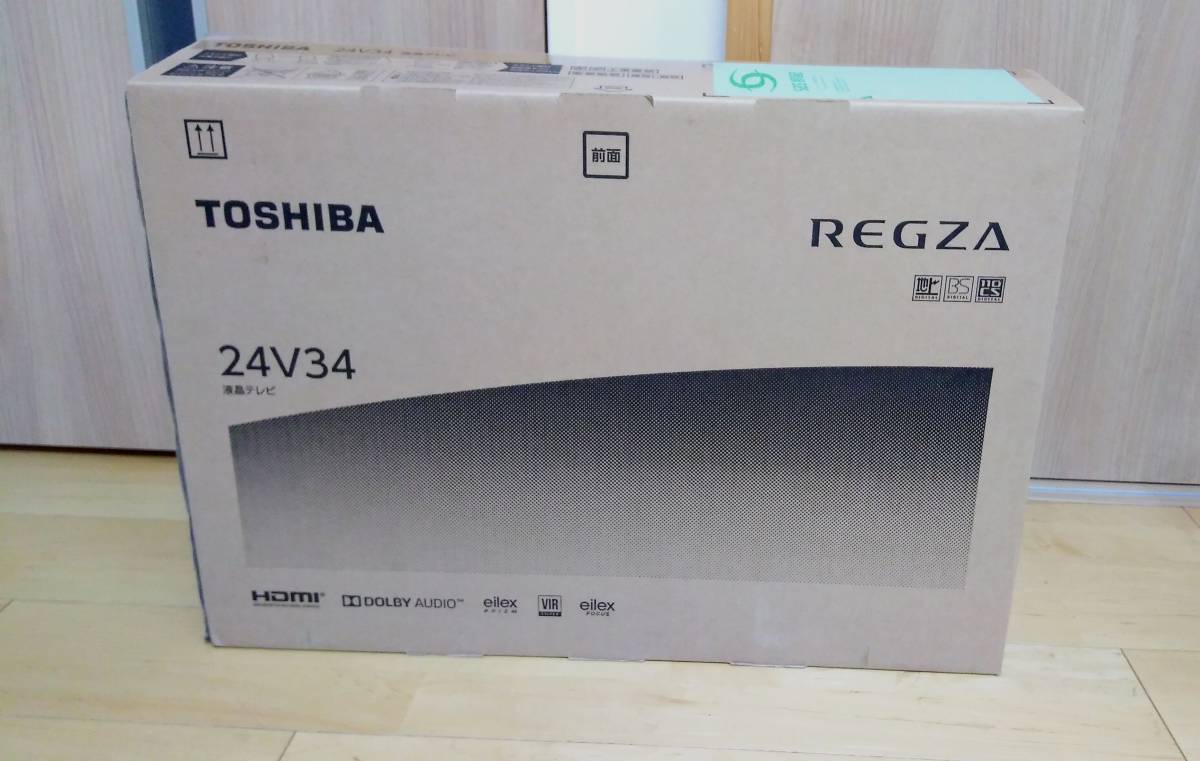 【ほぼ新品】東芝 TOSHIBA REGZA 24V34 24インチ ネット対応 スマートテレビ ハイビジョン 液晶テレビ 画素数:1366x768 便利な機能全部入り