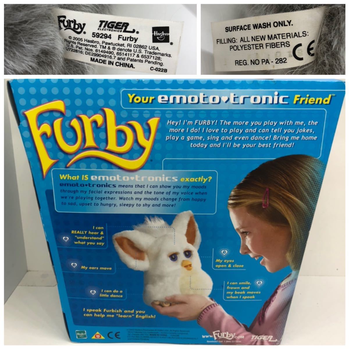 Furby ファービー 59294 スプーン 箱あり Hasbro Tiger 英語版 - www