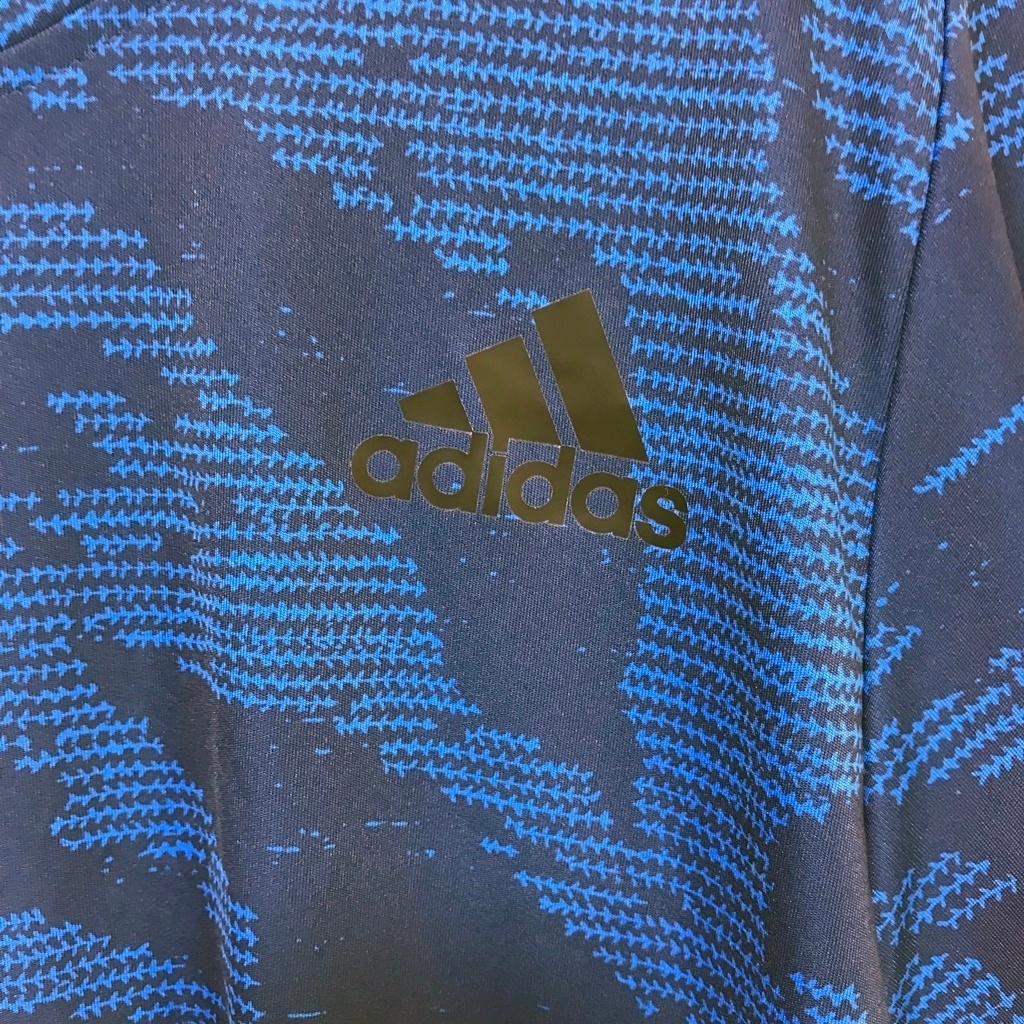 Adidas/アディダス 半袖Ｔシャツスポーツウェア 半袖 ブラック ブルー サイズM メンズ_画像5