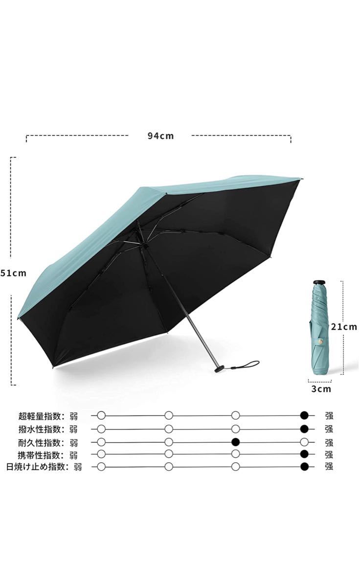 日傘 超軽量（135g） 折りたたみ傘 UVカット 遮光 遮熱 折り畳み日傘 300T 高強度カーボンファイバー 収納ポーチ付き