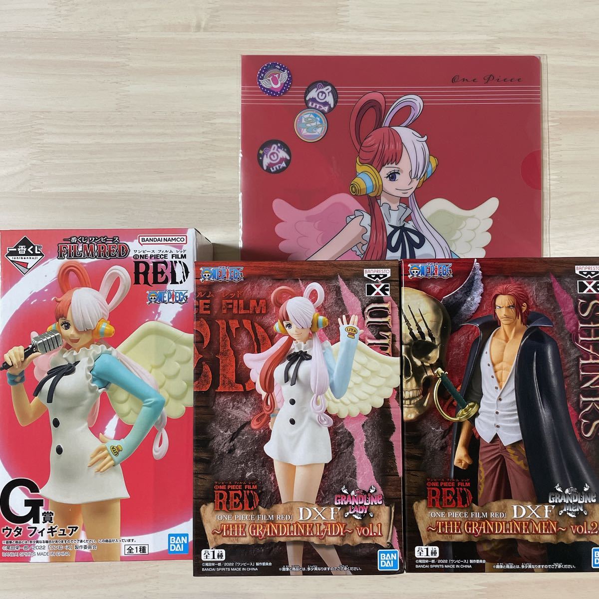開店祝い ワンピース DXF フィギュア filmRED ウタ シャンクス