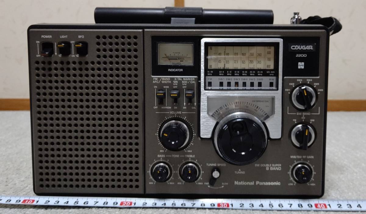 現状品 ナショナル COUGAR RF-2200 ラジオ National Panasonic