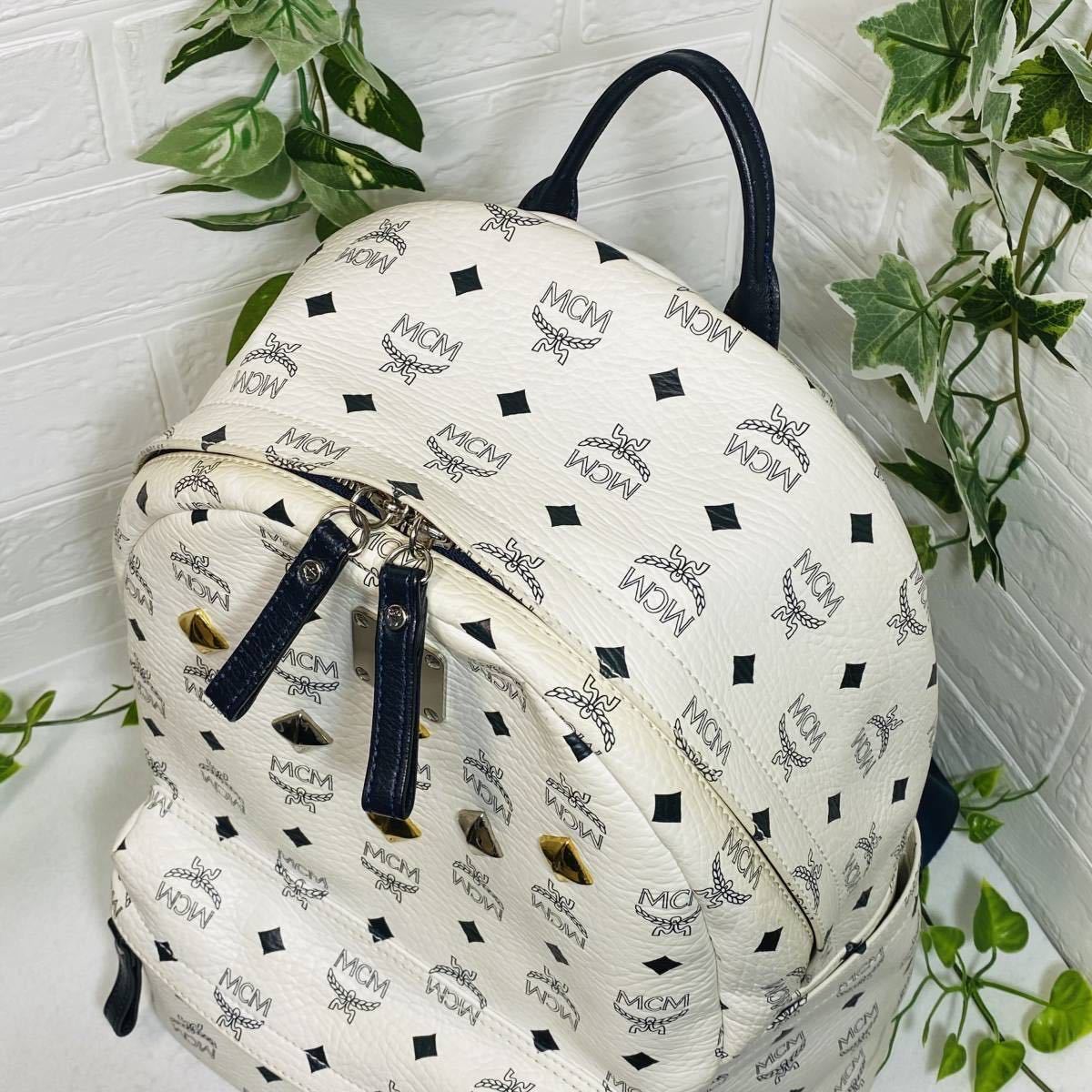 2021特集 MCM 【美品】MCM 美品!! スタッズ リュック バックパック