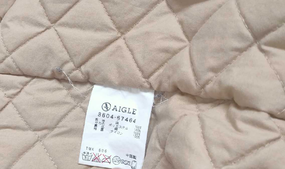 AIGLE beige jacket lining blouson lady's size M