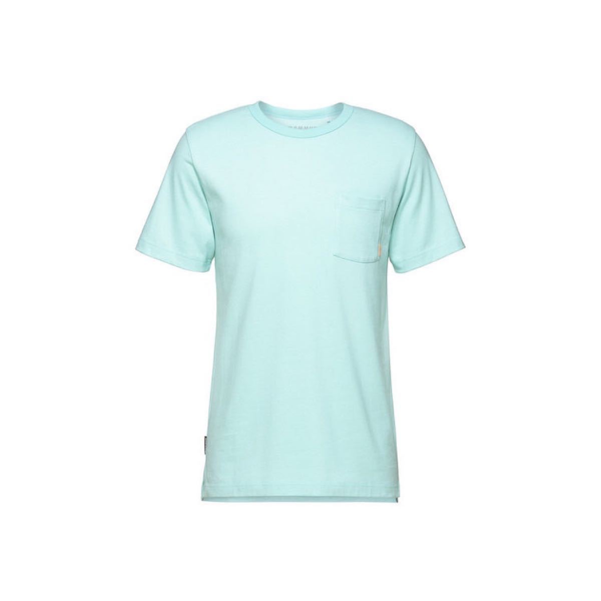 MAMMUT マムート 半袖Tシャツ ヘビーコットンTシャツ アジアンフィット ブルー(青) メンズL 新品