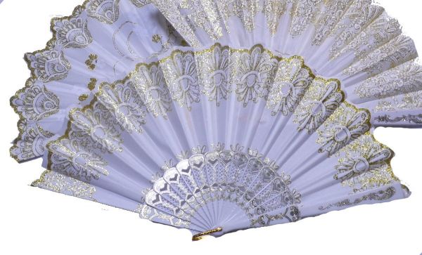  lame entering race fan ballet supplies / presentation / Mai pcs for fan / flamenco /kitoli. fan (saz294-9 )