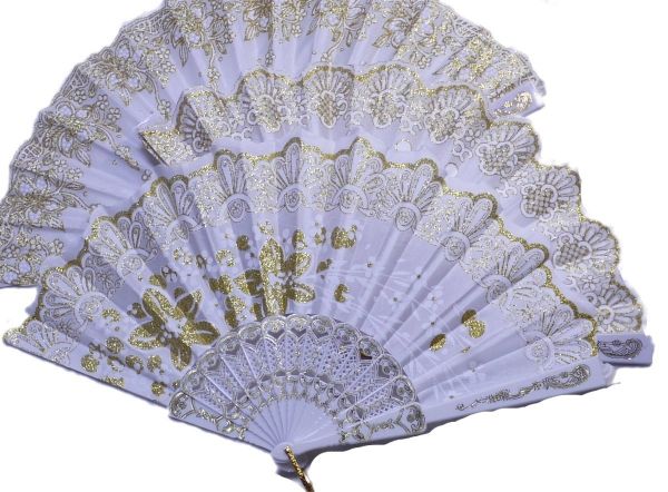  lame entering race fan ballet supplies / presentation / Mai pcs for fan / flamenco /kitoli. fan (saz294-9 )