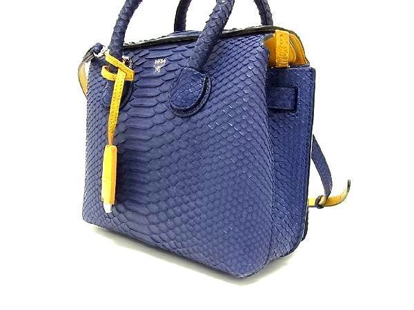 □極上□本物□希少□新品□未使用□ MCM エムシーエム パイソン 2WAY