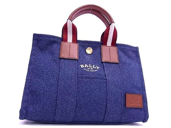 □新品□未使用□ BALLY バリー デニム×レザー ハンドバッグ トート