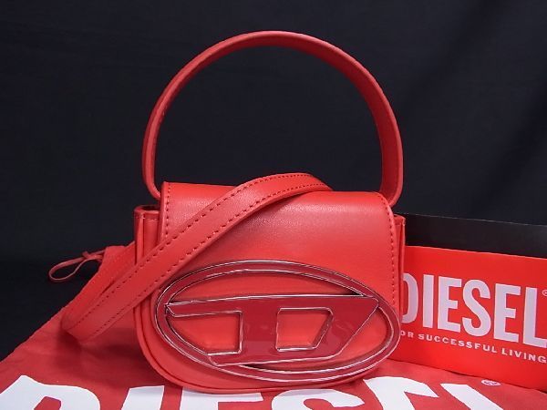 1円 □極美品□ DIESEL ディーゼル カラーブロック レザー 2WAY ミニ