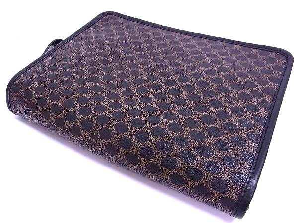 □新品□未使用□ CELINE セリーヌ マカダム柄 PVC×レザー クラッチ
