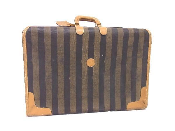 ヴィンテージ フェンディ FENDI ペカン柄 旅行カバン トランク-