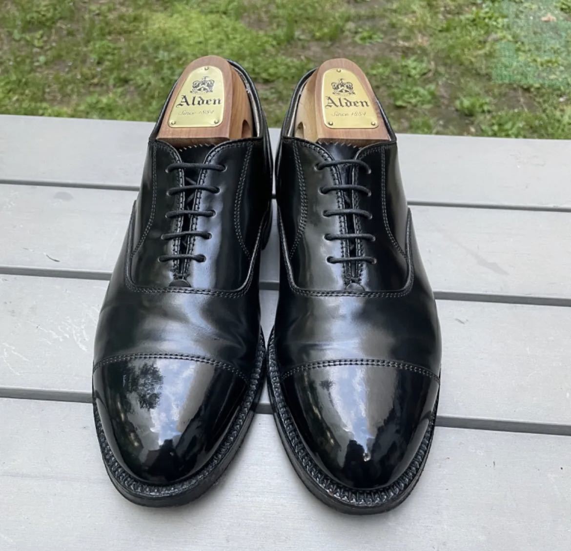 希少サイズ コードバン Alden オールデン ストレートチップ US5E