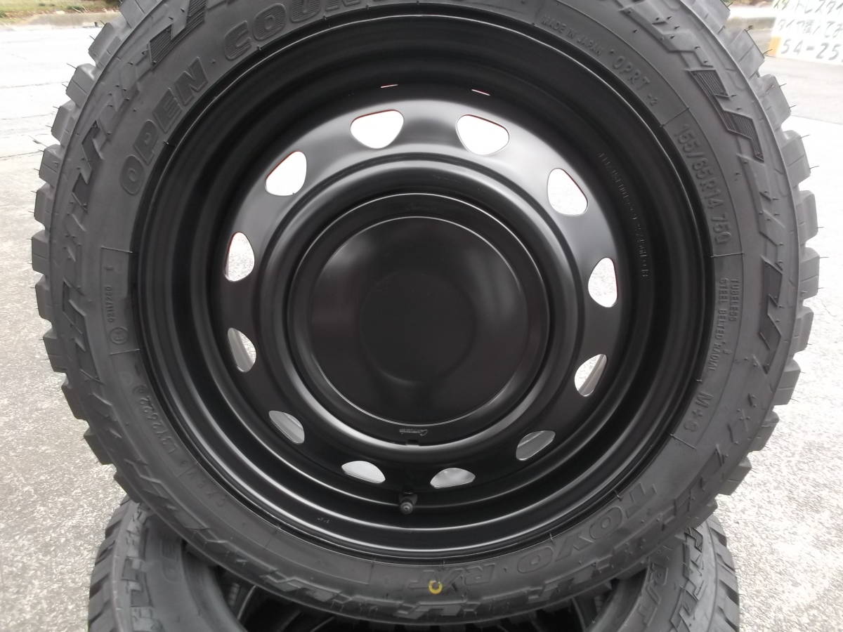 新品ネオキャロ&TOYOオープンカントリーR/T☆155/65R14☆アクティアトレーピクシスクリッパーエブリィアゲバンアゲトラ軽バン軽トラ☆Hu_画像2