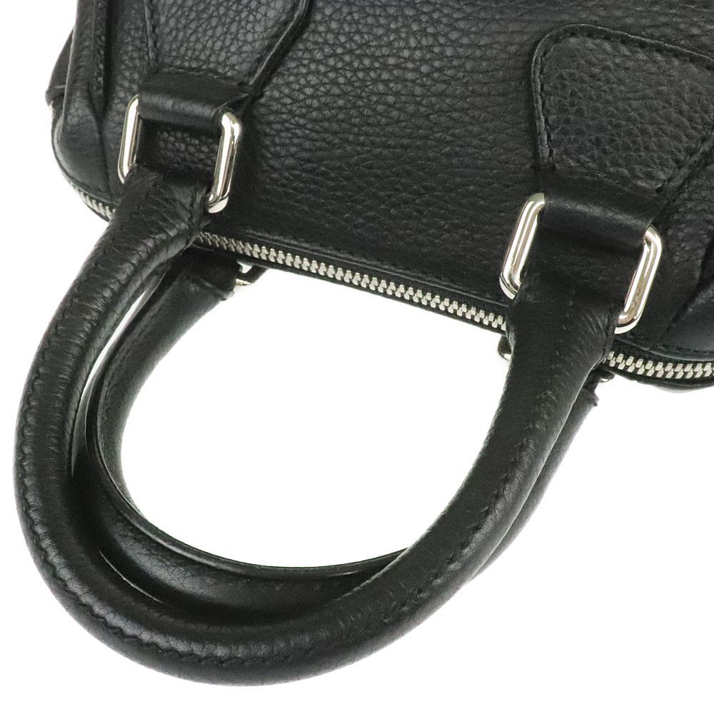 シャネル CHANEL タッセル ミニボストンバッグ ブラック レザー 中古A 269678_画像4