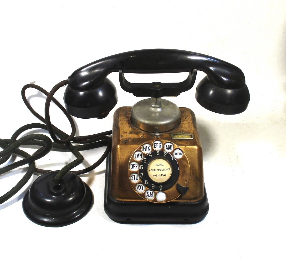 ☆ 外国製　電話器　銅製　異人館にて使用 1930年頃