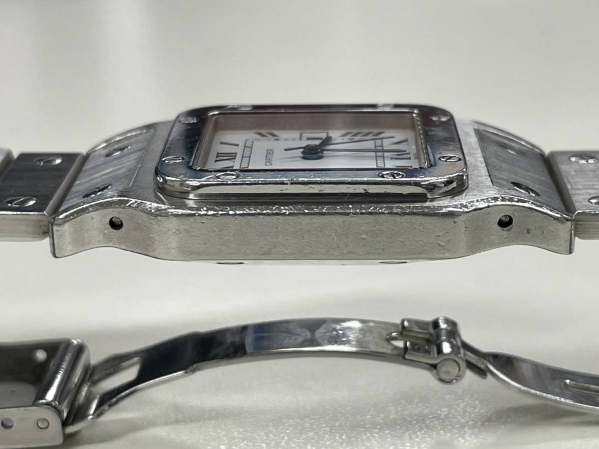 Cartier サントスガルベ 腕時計 LMサイズ 自動巻き ウォッチ カルティエ_画像9
