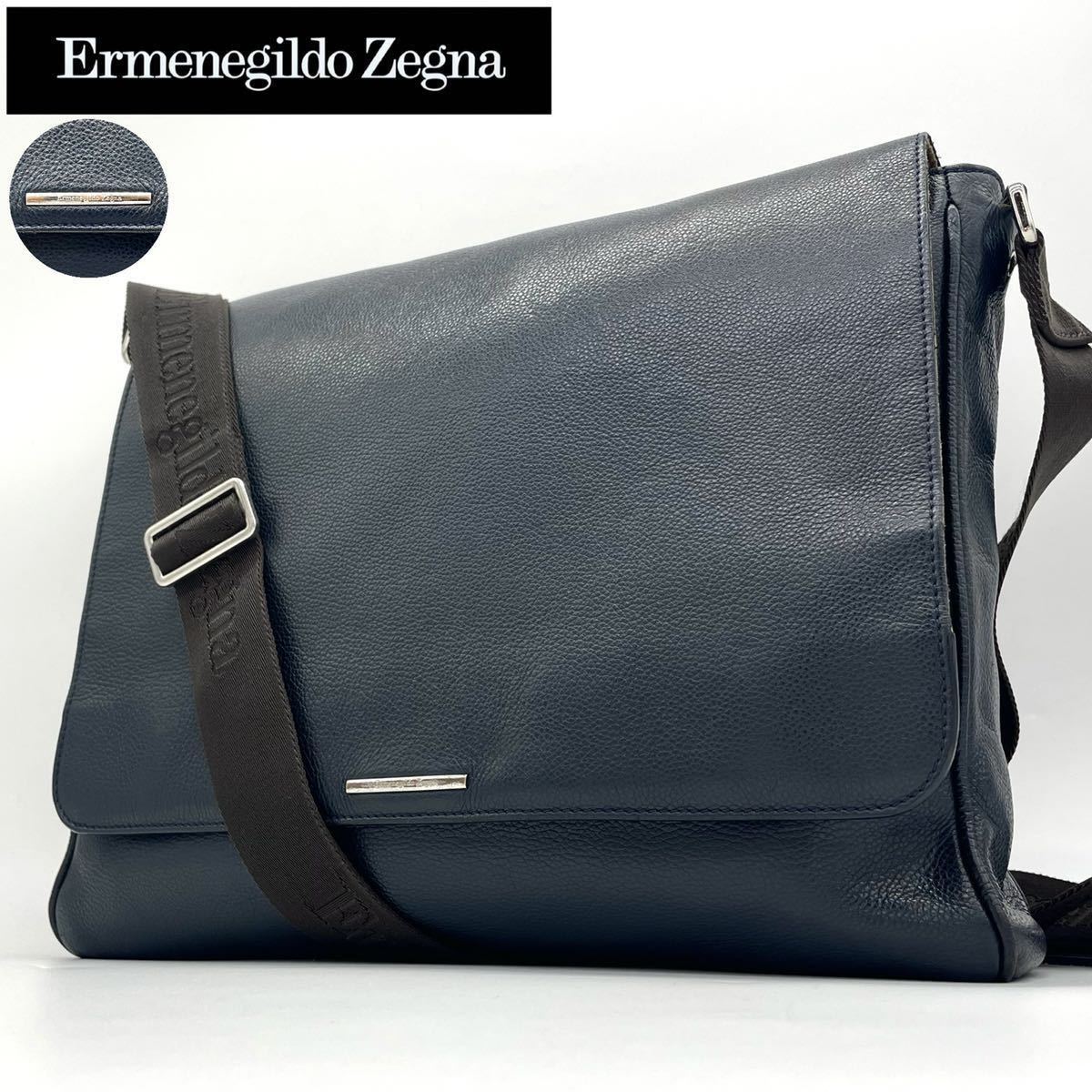 未使用級✨Ermenegildo Zegna メッセンジャーバッグ レザー Yahoo!オークション - 最高級 Ermenegildo Zegna メッセンジャー