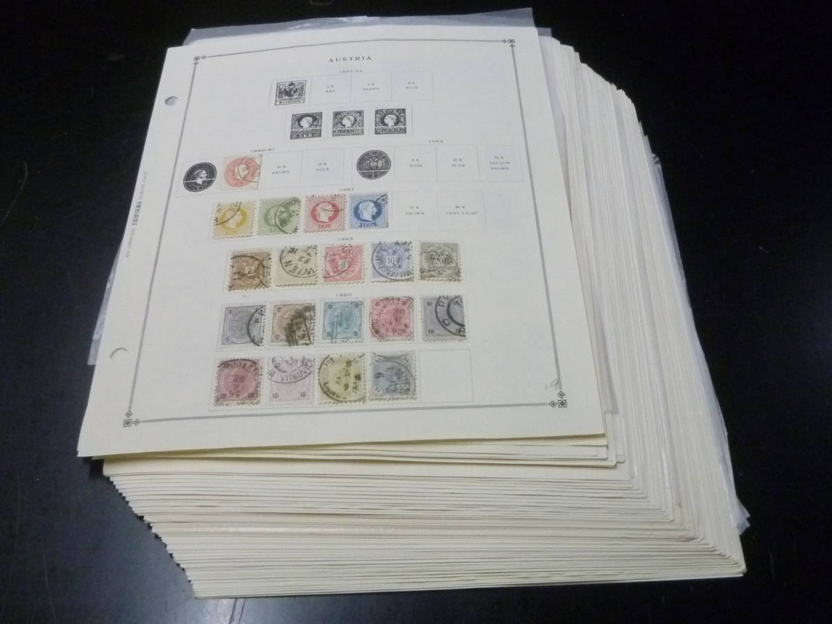 22L M 【B8】 オーストリア切手 1863-1983年 SC#14-1659の内 計1050種+