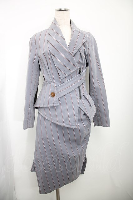 送料無料】ジップストライプ変形セットアップ Vivienne Westwood