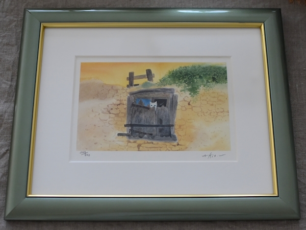 送料無料(一部地域を除く)】 猫の絵画 渡辺あきお ようこそ新しい