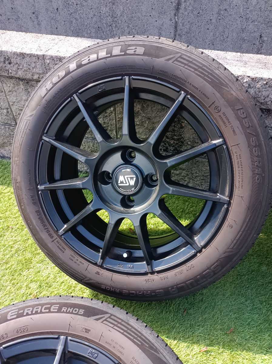 ★売切り　中古　OZ MSW 16×6.5j+25 108/4h 195/55R16★4本セット　プジョー他_画像4