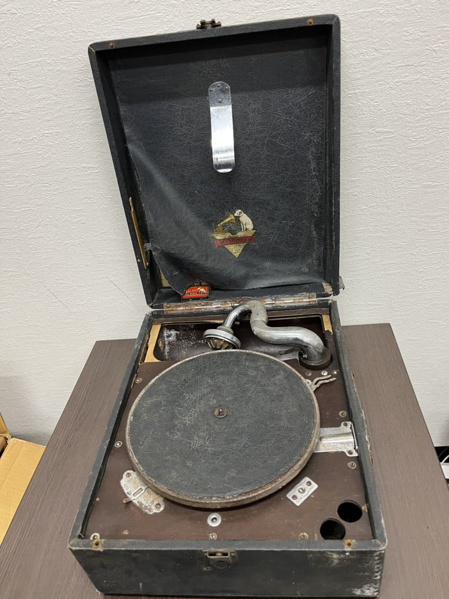 コロンビア レコード 箱型Columbia 昭和レトロ アンティークポータブル
