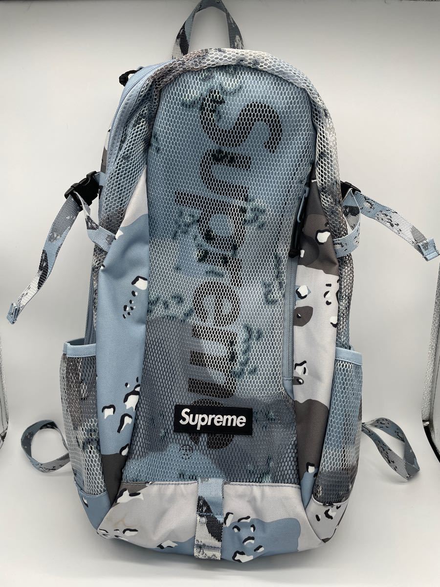 【中古品】送料込　2020SS Supreme Backpack Blue Chocolate Chip Camo