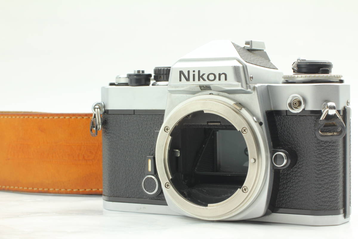 美品】Nikon FE Silver 35mm SLR Film Camera Body Only via ニコン 60