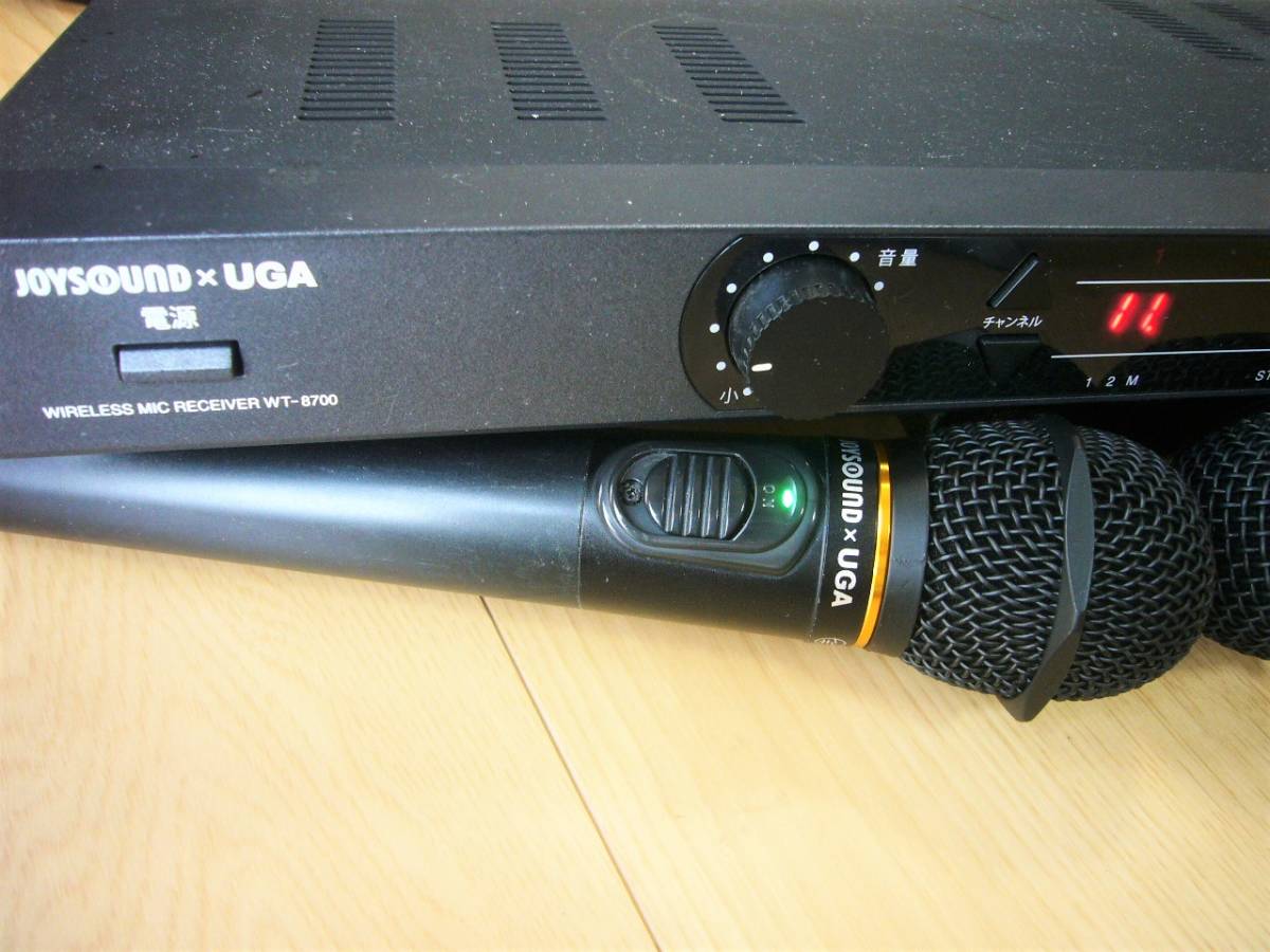 ♪ JOYSOUND 電波式ワイヤレスレシ-バ-・WT-8700/マイク