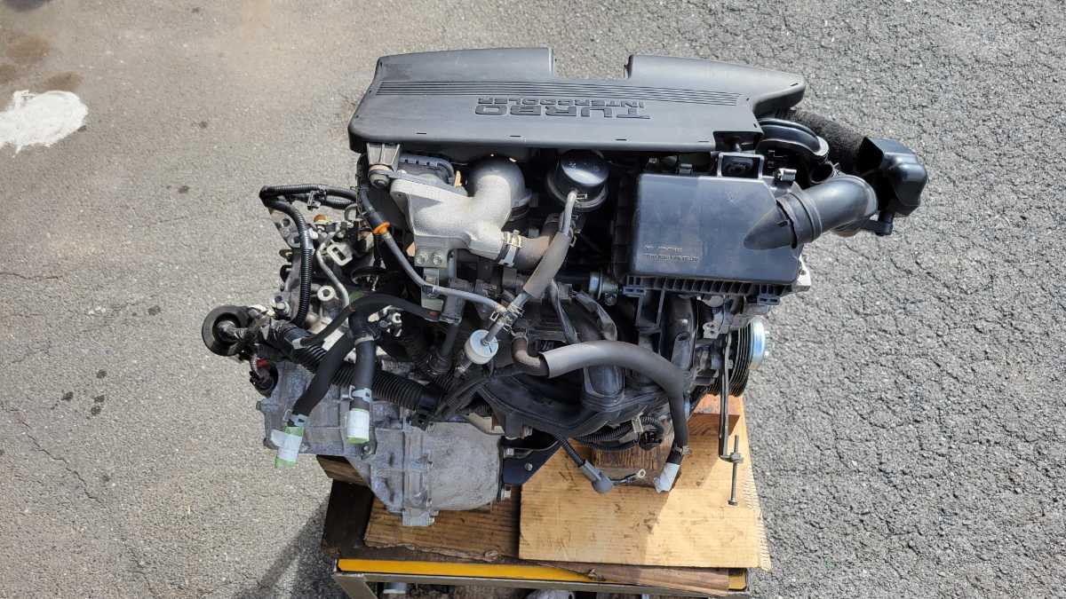 ダイハツ ソニカ ターボ L405S KF-DET エンジン 新品ショートブロック使用 CVT セット