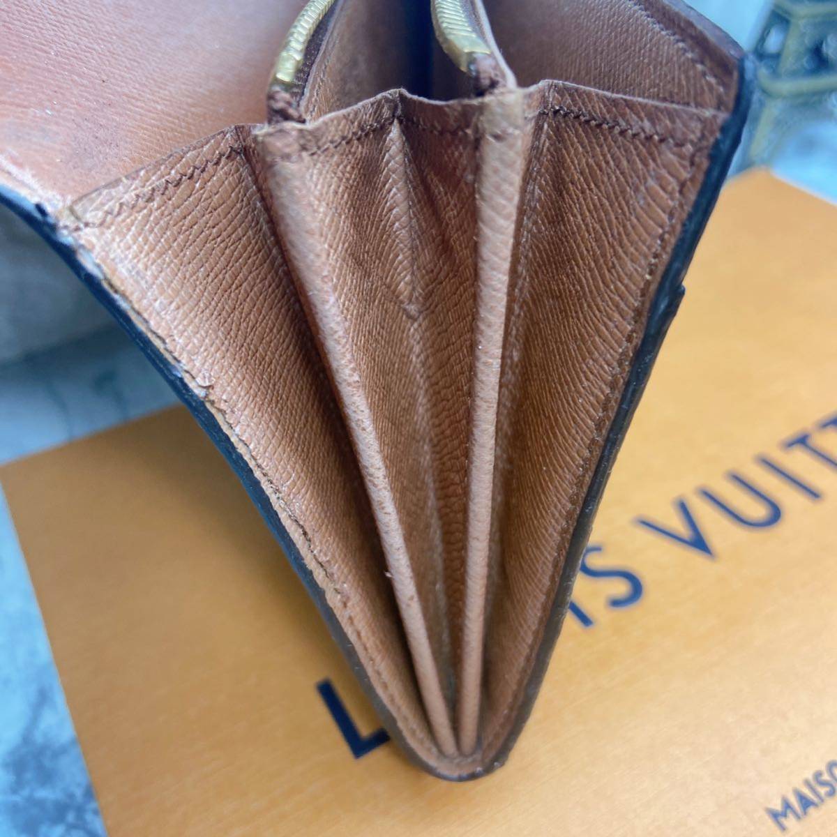 1円スタート！ルイヴィトンモノグラムポルトフォイユサラ長財布【希少廃盤品】良品 LOUIS VUITTON 22053_画像6