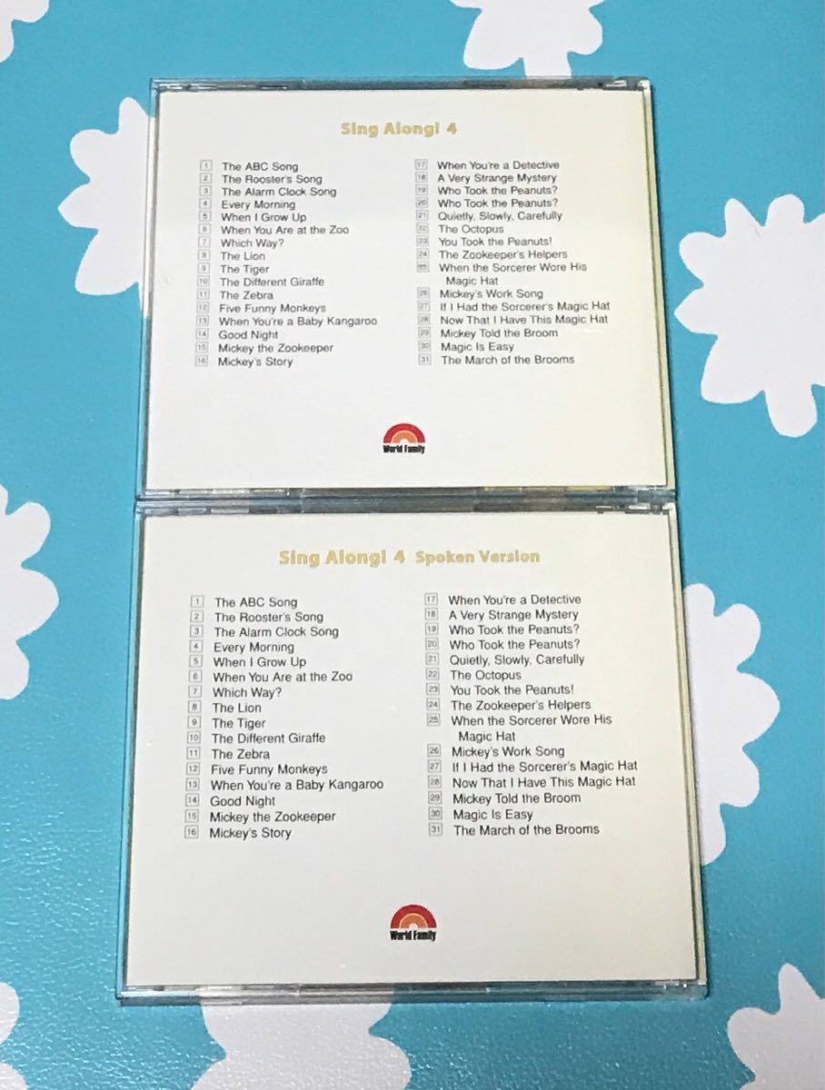 Disney WORLD OF ENGLISH Sing Along 4 2CD&Lyriceセット｜PayPayフリマ