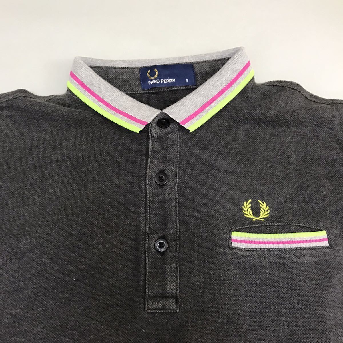 FRED PERRY ハーフジップ 半袖 鹿の子 フレッドペリー FRED PERRY 半袖 ポロシャツ 鹿の子 日本製