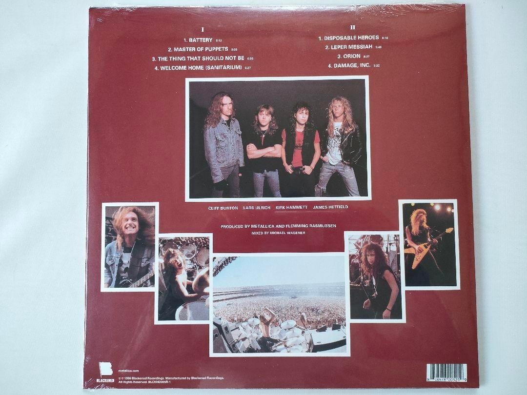 新品未開封 LP 代表作 名盤 メタリカ Metallica メタル・マスターMaster Of Puppets重量盤リマスター