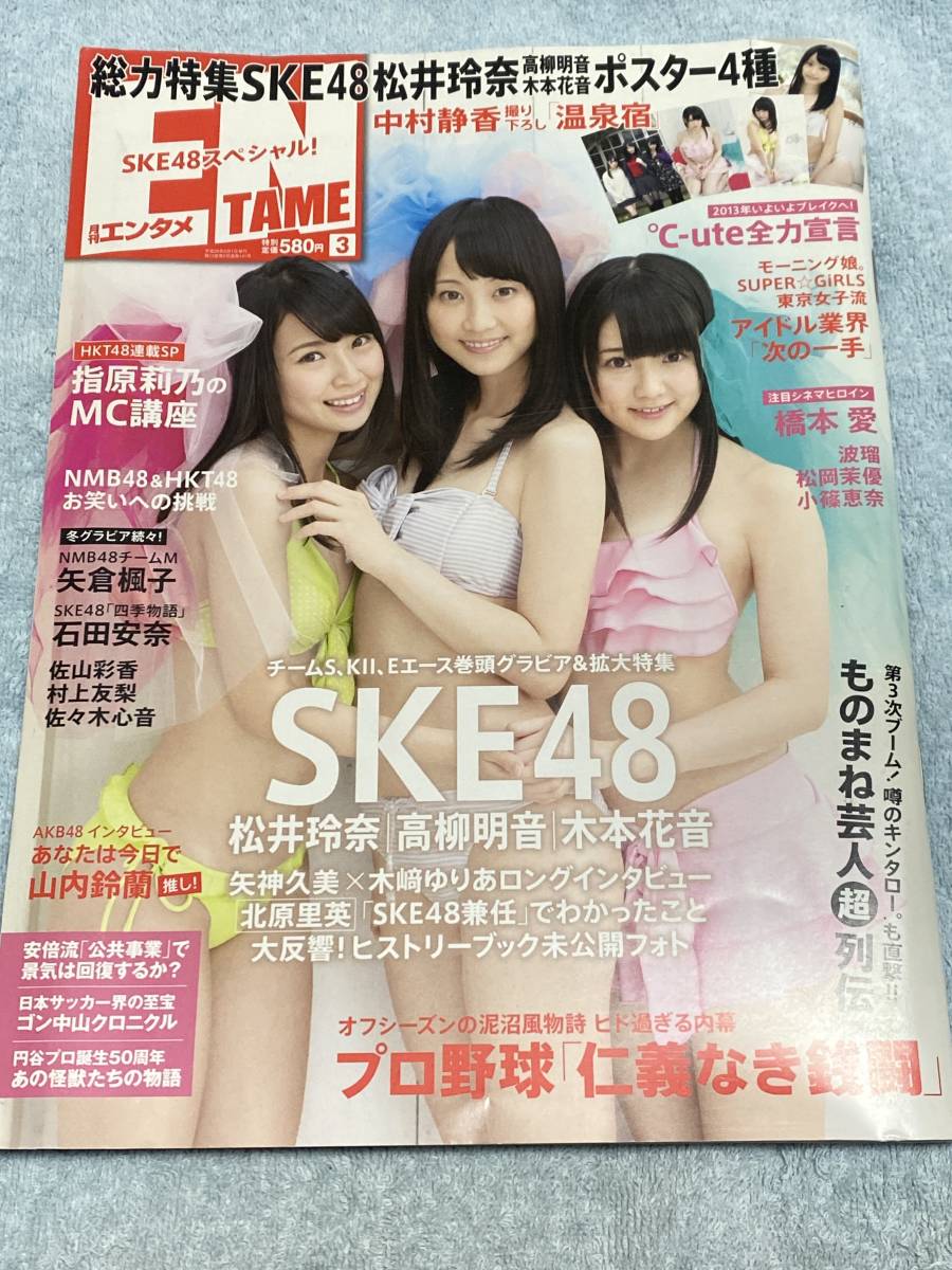月刊ENTAME 2013 3 SKE48 付録完備！_画像1